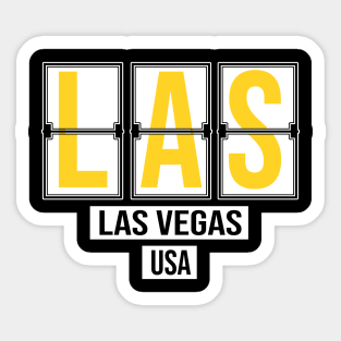 LAS - Las Vegas Airport Code Souvenir or Gift Shirt Sticker